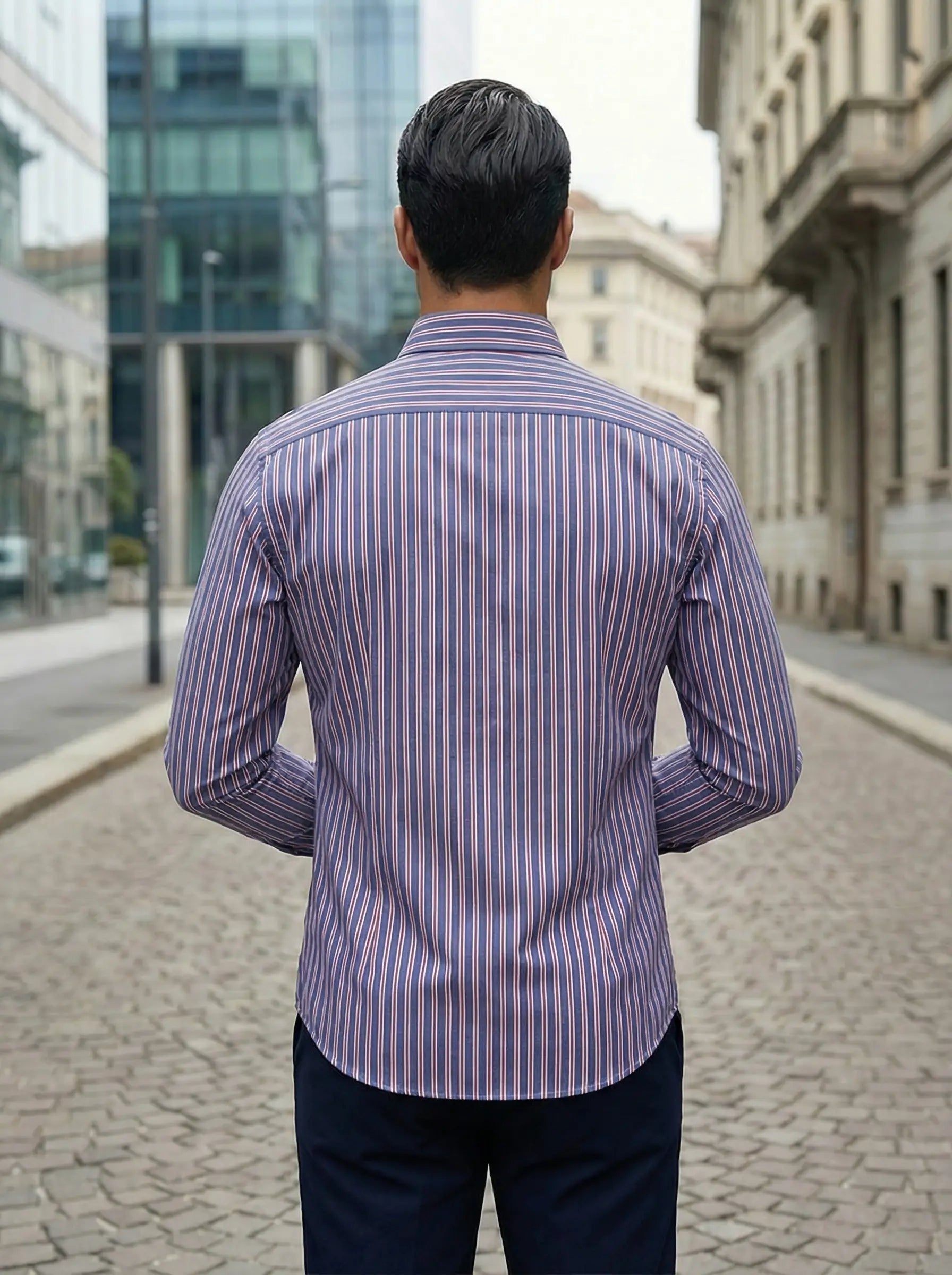 sem | gestreept slim fit overhemd