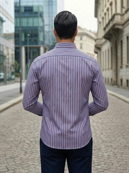 sem | gestreept slim fit overhemd