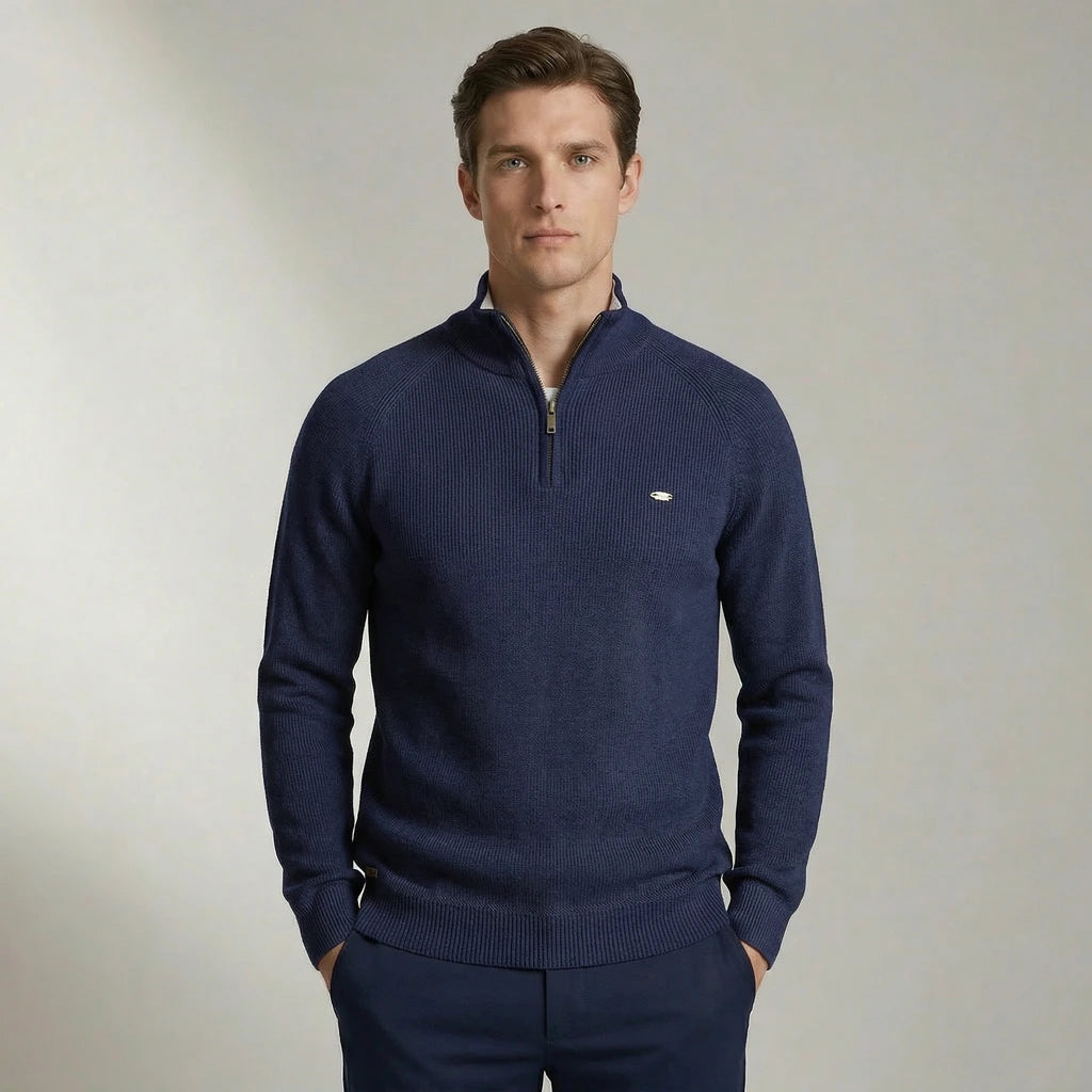 Timo | Gebreide Half-Zip Trui
