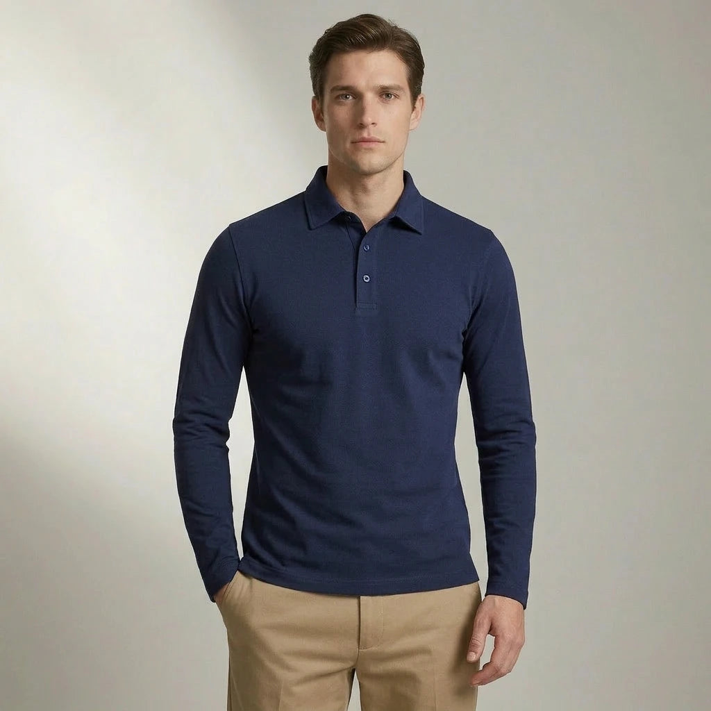 Victor | Klassieke Polo met Lange Mouwen
