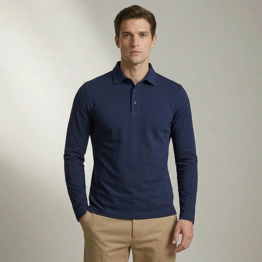 Victor | Klassieke Polo met Lange Mouwen