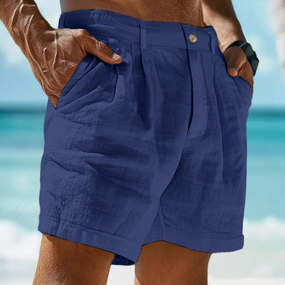 lars | heren casual shorts met kordelzug donkerblauw