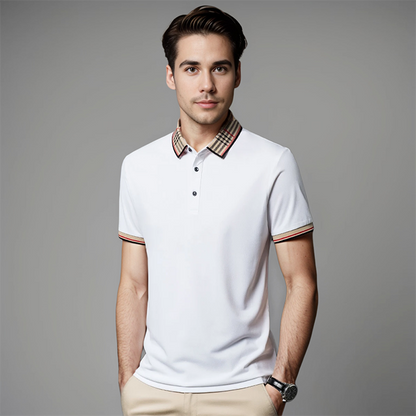 daan | klassieke heren polo wit
