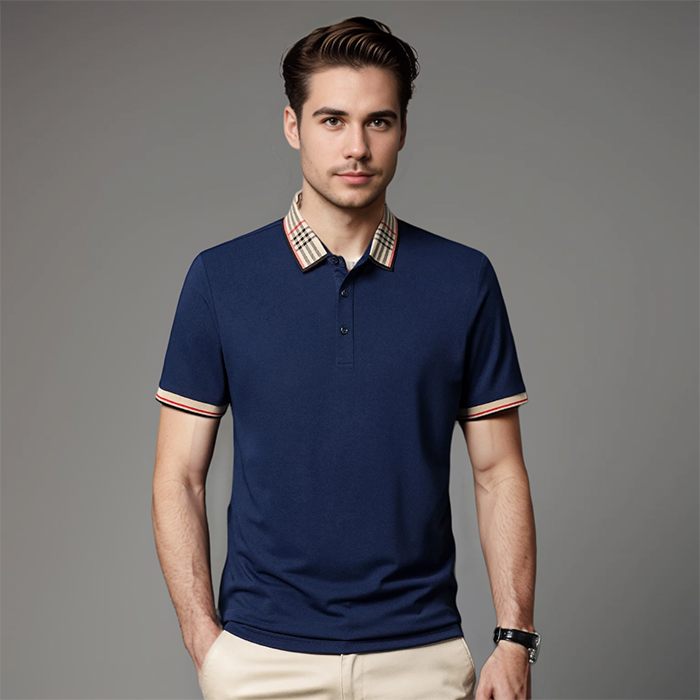 daan | klassieke heren polo koninklijk blauw