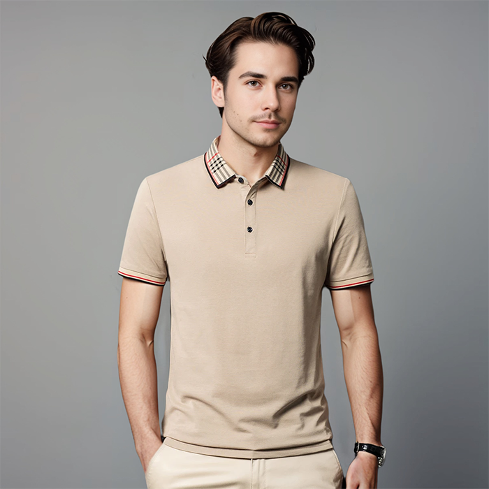 daan | klassieke heren polo khaki