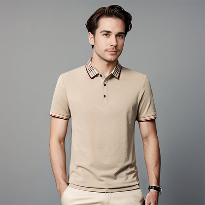 daan | klassieke heren polo khaki