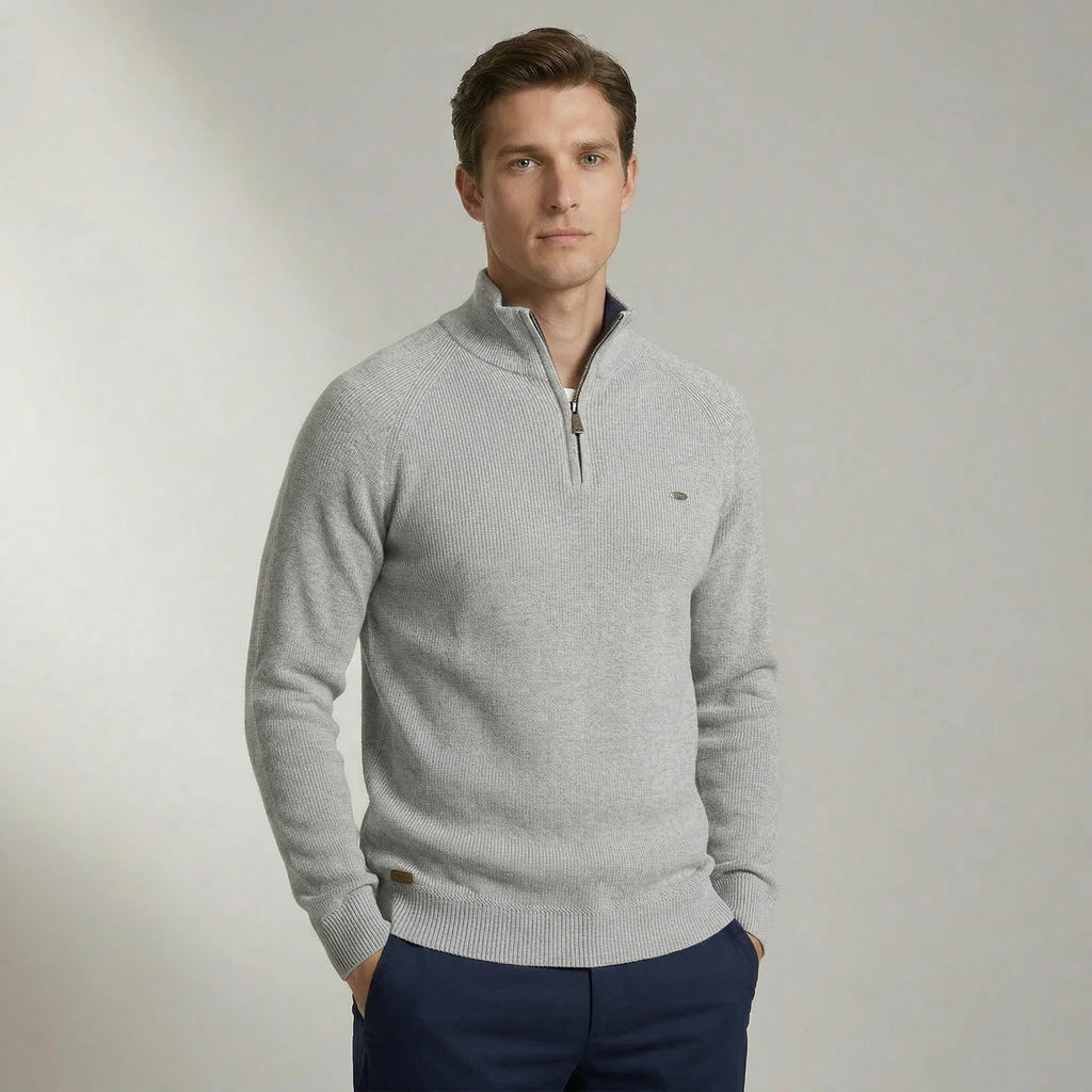 Timo | Gebreide Half-Zip Trui