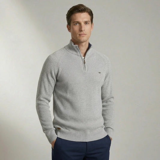 Timo | Gebreide Half-Zip Trui